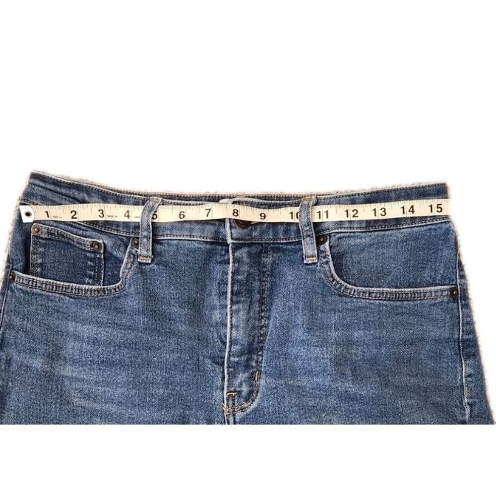 Crown & Ivy Jeans Sz 10 Frayed Cut Off Edge Crop High Rise - Picture 11 of 12